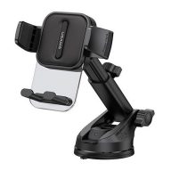 USAMS autós tartó műszerfalra, hosszú kar, FEKETE