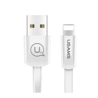   iPhone 14 Plus / 14 Pro Max / 14 Pro USAMS U2 adatkábel USB - lightning, 120cm, FEHÉR