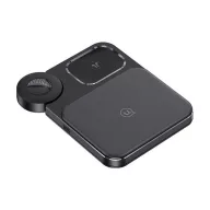   USAMS asztali töltőállvány 3in1 15W, Apple Watch töltő, FEKETE