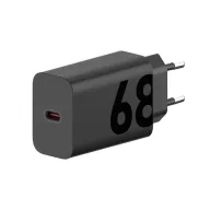   MOTOROLA hálózati töltő Type-C aljzat 68W, PD gyorstöltő, FEKETE