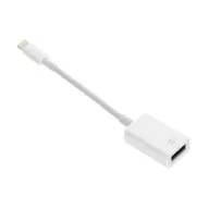   iPhone 14 Plus / 14 Pro Max / 14 Pro GIGAPACK Adapter kábel USB aljzat - lightning, 20cm, FEHÉR