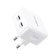   REMAX FIYEO hálózati töltő 2 Type-C aljzat 35W, PD gyorstöltő, FEHÉR