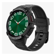   Samsung Watch 6 Classic 47mm SPIGEN RUGGED ARMOR PRO pótszíj egyedi méret, ütésállóság + szilikon keret, FEKETE
