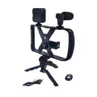   GIGAPACK tripod állvány univerzális, dupla markolat, FEKETE