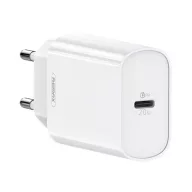   REMAX RP-U70 hálózati töltő Type-C aljzat 20W, PD gyorstöltő, FEHÉR