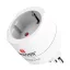 SKROSS utazó adapter 250V/1A, földelt, FEHÉR