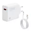 XIAOMI MDY-14-EE hálózati töltő USB aljzat 120W, PD gyorstöltő 3.0 + Type-C kábel, FEHÉR