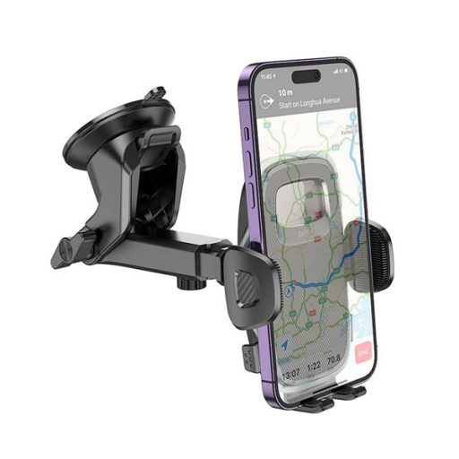 HOCO H15 autós tartó műszerfalra, 4.5-7" méret, FEKETE