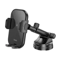 HOCO HW5 autós tartó műszerfalra, gyorstöltő, FEKETE