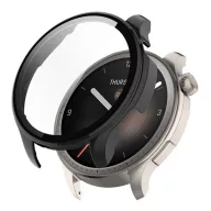   Amazfit Balance GIGAPACK Műanyag keret ütésálló + kijelzővédő üveg FEKETE