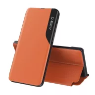   Samsung A05s GIGAPACK Tok álló, ECO bőr hatású aktív FLIP, ablakos, NARANCS