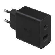   SAMSUNG hálózati töltő USB+Type-C aljzat 35W, PD gyorstöltő 3.0, FEKETE