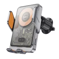   HOCO HW7 autós tartó szellőzőre, 4.5-7" méret, VILÁGOSSZÜRKE