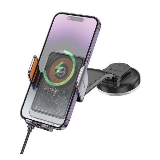 HOCO HW8 autós tartó műszerfalra, 4.5-7" méret, FEKETE