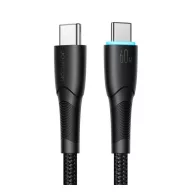 JOYROOM STARRY adatkábel Type-C - Type-C, 100cm, FEKETE