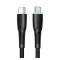 JOYROOM STARRY adatkábel Type-C - Type-C, 100cm, FEKETE