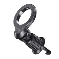 USAMS autós tartó szellőzőre, mágnesgyűrű, FEKETE