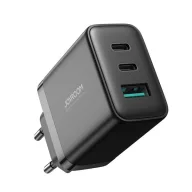  JOYROOM hálózati töltő USB+2 Type-C aljzat 32W, PD gyorstöltő, FEKETE