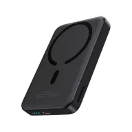   BASEUS MAGNETIC MINI vésztöltő Type-C aljzat (10000mAh, 20W, gyorstöltő, wireless, MagSafe + Type-C kábel) FEKETE