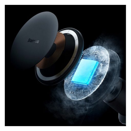 BASEUS autós tartó szellőzőre, PD gyorstöltő, FEKETE