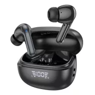   HOCO EQ5 bluetooth fülhallgató SZTEREO v5.3, LED kijelző + töltőtok, FEKETE