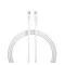 DEVIA SMART adatkábel (Type-C - Type-C, 100W, PD gyorstöltő, 150cm) FEHÉR
