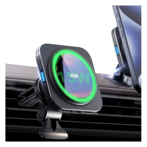 ESR HALOLOCK Qi2 autós tartó műszerfalra, Qi2, FEKETE