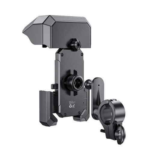 HOCO WILD WOLF kerékpáros és motoros telefontartó kormányra rögzíthető, 4.7-7" méret, FEKETE