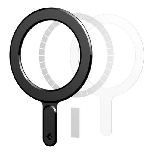 SPIGEN ONETAP RING öntapadós fémlap mágneses autós tartóhoz ideális, mágneses, FEKETE