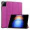 Xiaomi Pad 6S Pro GIGAPACK Tok álló, bőr hatású aktív FLIP, asztali tartó, LILA