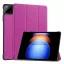Xiaomi Pad 6S Pro GIGAPACK Tok álló, bőr hatású aktív FLIP, asztali tartó, LILA