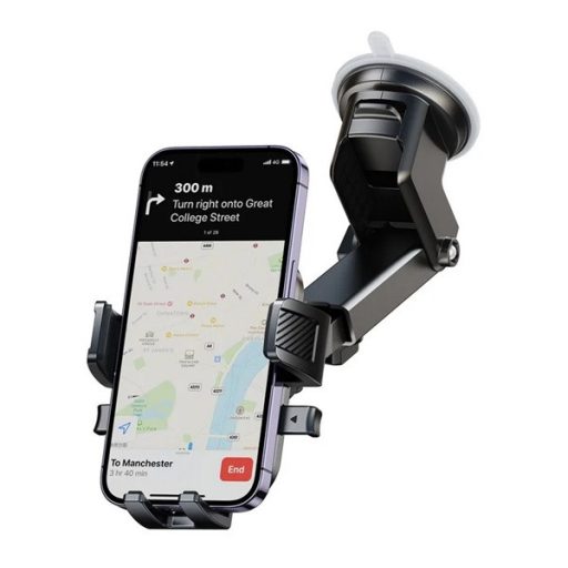 JOYROOM autós tartó műszerfalra, 4.7-6.8" méret, FEKETE