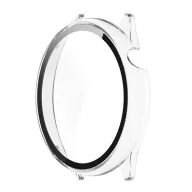   Amazfit GTR Mini GIGAPACK Műanyag keret BUMPER, ütésállóság + kijelzővédő üveg, ÁTLÁTSZÓ