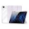 IPAD Pro 13 (2025) / Pro 13 (2024) DUX DUCIS UNID tok álló, textil hatású aktív FLIP, ceruza tartó, LILA