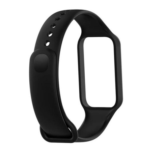 Smart Band 8 Active / Redmi Smart Band 2 GIGAPACK Pótszíj egyedi méret, szilikon, FEKETE
