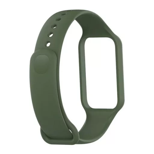 Smart Band 8 Active / Redmi Smart Band 2 GIGAPACK Pótszíj egyedi méret, szilikon, SÖTÉTZÖLD