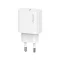 USAMS T65 hálózati töltő Type-C aljzat 20W, PD gyorstöltő, FEHÉR