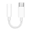 APPLE adapter kábel 3.5mm jack aljzat - Type-C, MU7E2ZM/A utód, FEHÉR