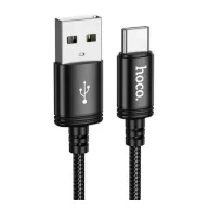 HOCO X91 adatkábel USB - Type-C, 300cm, FEKETE