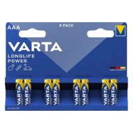 VARTA LONGLIFE POWER tartós elem AAA, alkáli, 8db/csomag