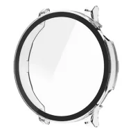   Huawei Watch GT 5 46mm GIGAPACK Műanyag keret BUMPER, ütésállóság + kijelzővédő üveg, ÁTLÁTSZÓ