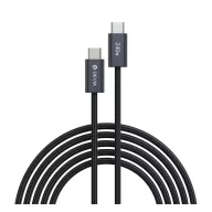 DEVIA EXTREME adatkábel Type-C - Type-C, 200cm, FEKETE