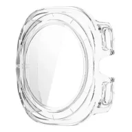   Samsung Watch Ultra eSIM 47mm GIGAPACK Műanyag keret BUMPER, ütésállóság + kijelzővédő üveg, ÁTLÁTSZÓ