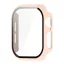 Apple Watch Series 11 46mm / 10 46mm GIGAPACK Műanyag keret BUMPER, ütésállóság + kijelzővédő üveg, RÓZSASZÍN