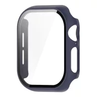   Apple Watch Series 11 42mm / 10 42mm GIGAPACK Műanyag keret BUMPER, ütésállóság + kijelzővédő üveg, SÖTÉTKÉK