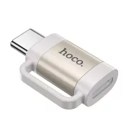   HOCO UA31E adapter lightning aljzat - Type-C, OTG, VILÁGOSSZÜRKE