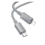   iPhone 14 Plus / 14 Pro Max / 14 Pro HOCO X107 adatkábel Type-C - lightning, 100cm, VILÁGOSSZÜRKE