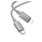 iPhone 14 Plus / 14 Pro Max / 14 Pro HOCO X107 adatkábel Type-C - lightning, 100cm, VILÁGOSSZÜRKE