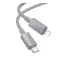 iPhone 14 Plus / 14 Pro Max / 14 Pro HOCO X107 adatkábel Type-C - lightning, 100cm, VILÁGOSSZÜRKE
