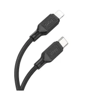   iPhone 14 Plus / 14 Pro Max / 14 Pro HOCO X90 adatkábel Type-C - lightning, 100cm, FEKETE